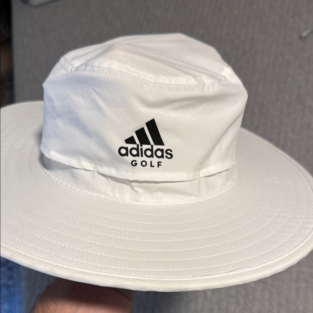 Adidas Golf White Bucket Hat